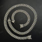 10mm Dior Lock 925 Sterling Silver Moissanite Chain