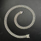 10mm Dior Lock 925 Sterling Silver Moissanite Chain