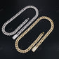 12mm 2row Round Moissanite Sterling Silver Chain