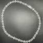 12mm Sterling Silver Moissanite Cross Baguette Infinity Chain