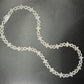 12mm Sterling Silver Moissanite Cross Baguette Infinity Chain