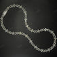 12mm Sterling Silver Moissanite Cross Baguette Infinity Chain