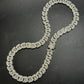 12mm 925 Sterling Silver Moissanite H Link Chain