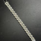 12mm 925 Sterling Silver Moissanite H Link Chain