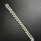 12mm 925 Sterling Silver Moissanite H Link Chain