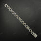 12mm Sterling Silver Moissanite Infinity Flower Chain