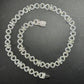 12mm Sterling Silver Moissanite Infinity Flower Chain