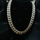 14mm 3Row Round 925 Sterling Silver Moissanite Chain