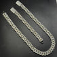 14mm Arc Middle Baguette 925 Sterling Silver Moissanite Chain