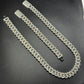 14mm Arc Middle Baguette 925 Sterling Silver Moissanite Chain