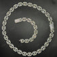14mm 925 Sterling Silver Moissanite Gucci Link