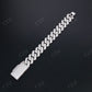 20.0mm square 3 row Sterling Silver Moissanite Cuban Chain