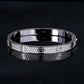 Cartier Bangle Moissanite Silver Bracelet