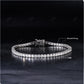 3mm Moissanite Silver Tennis Chain
