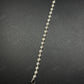 5mm 925 Silver Ball Moissanite Chain