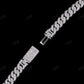 8.0mm Inverted Diamond 925 Silver Moissanite Chain