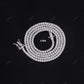 2mm Moissanite Silver Tennis Chain