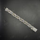 Sterling Silver Moissanite 20mm Flower chain
