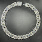Sterling Silver Moissanite 20mm Flower chain