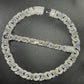 Sterling Silver Moissanite 20mm Flower chain