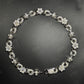 18mm Flower Cross Moissanite Sterling Silver Chain