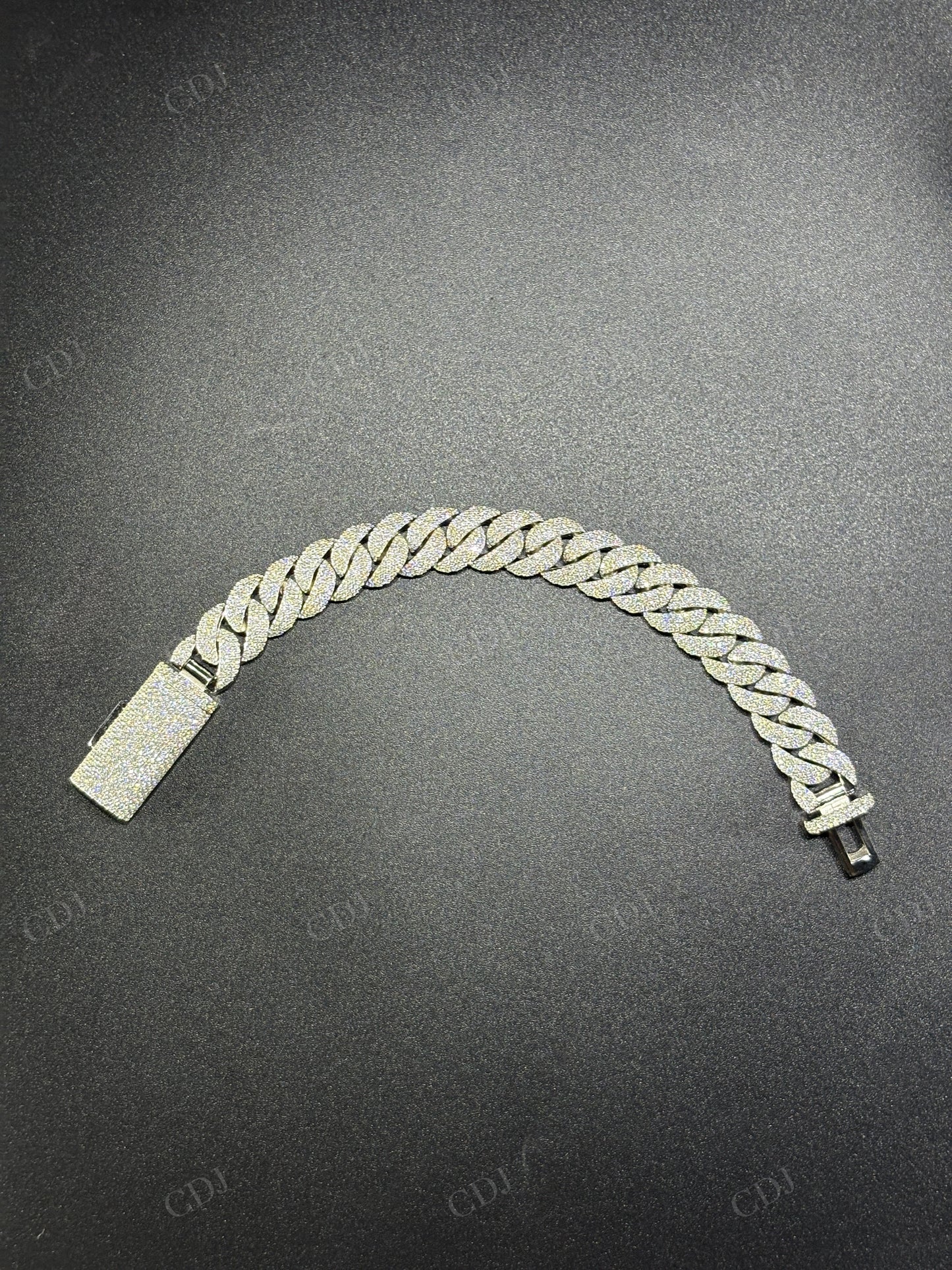 14mm 4 Row ARC 925 Sterling Silver Moissanite Chain