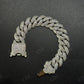 16mm Dior Lock Sterling Silver Moissanite Chain