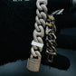 15MM Mossanite Iced Out 925 Sterling Silver Cuban Chain
