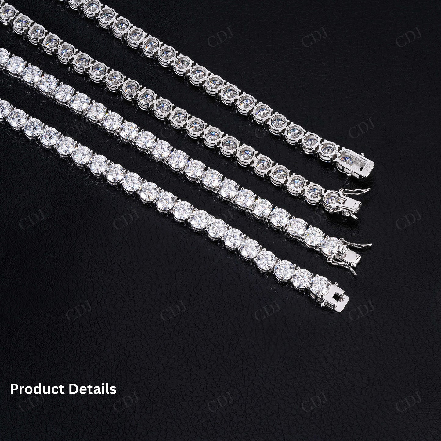 3mm Moissanite Silver Tennis Chain