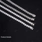 2mm Moissanite Silver Tennis Chain