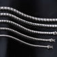 5mm Moissanite Silver Tennis Chain
