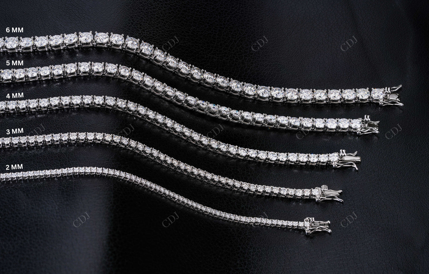 2mm Moissanite Silver Tennis Chain