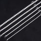 3mm Moissanite Silver Tennis Chain