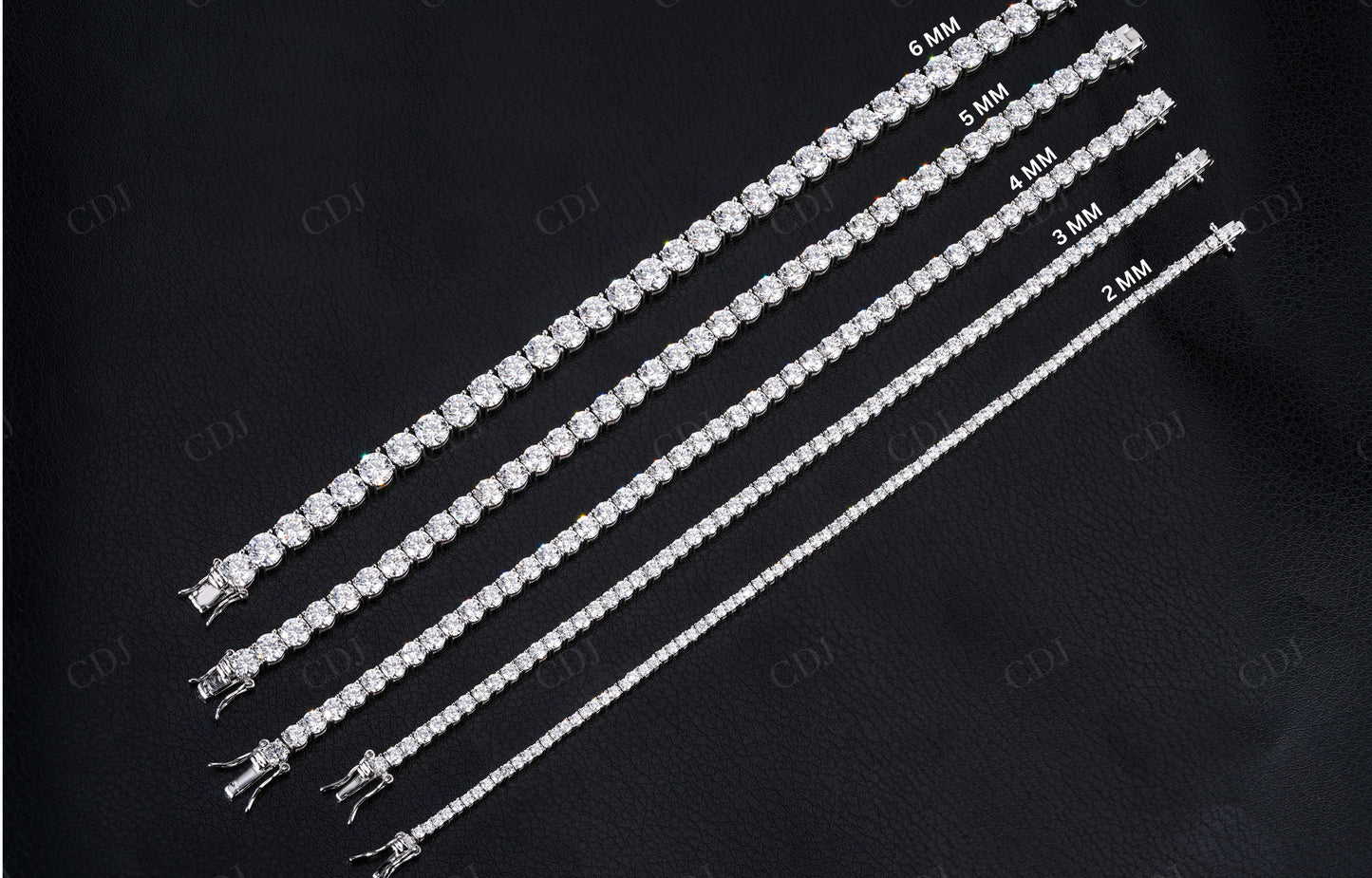 3mm Moissanite Silver Tennis Chain