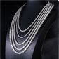 4mm Moissanite Silver Tennis Chain