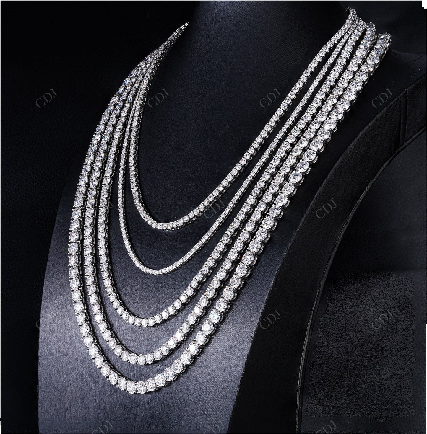 2mm Moissanite Silver Tennis Chain