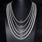 2mm Moissanite Silver Tennis Chain