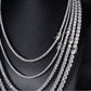 6mm Moissanite Silver Tennis Chain