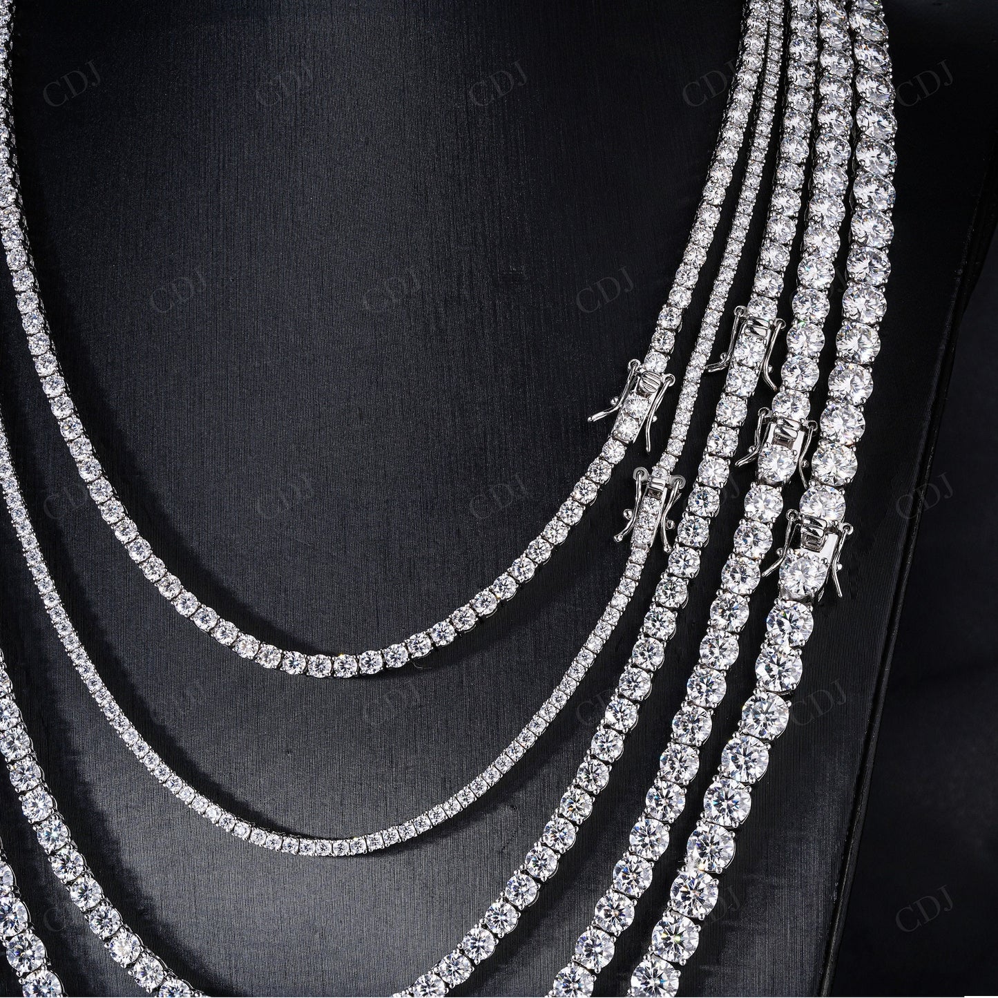 5mm Moissanite Silver Tennis Chain