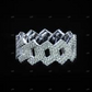 Cuban Link Moissanite Sterling Silver Ring