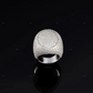 Round Shape Moissanite Sterling Silver Ring