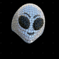 Alien Face Moissanite Sterling Silver Ring