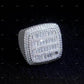 Hip Hop Moissanite Sterling Silver Ring
