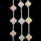Clover Vancleef Moissanite Silver Bracelet