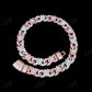 Sterling Silver Moissanite 20mm Flower chain