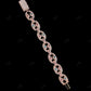 Big Small Pear Moissanite Silver Bracelet