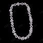 16mm Horizontal Cross Baguette Moissanite Sterling Silver Chain