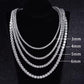 3MM Iced Out 925 Silver Moissanite Tennis Chain