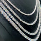 4MM Moissanite 925 Sterling Silver Tennis Chain