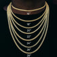 15MM Mossanite Iced Out 925 Sterling Silver Cuban Chain